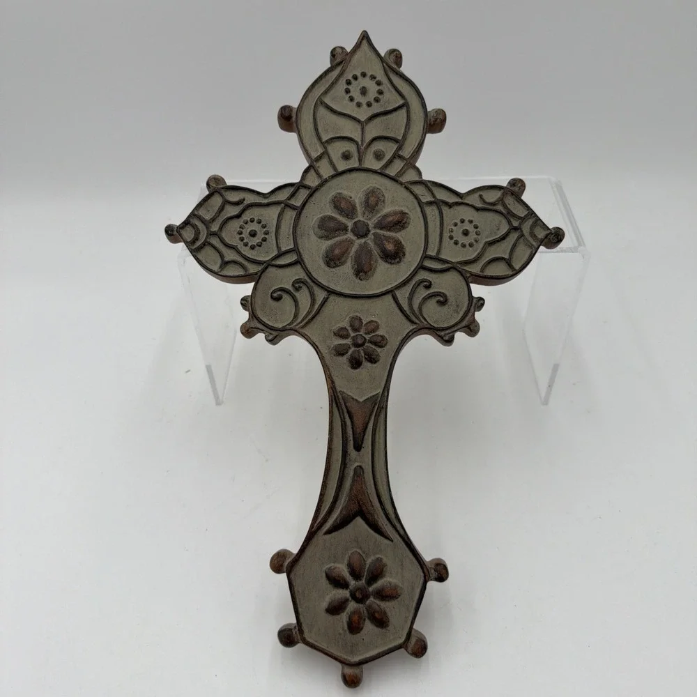 Decorative Cross Wall Hanger,‎ composite, 13 1/2 X 8 1/2